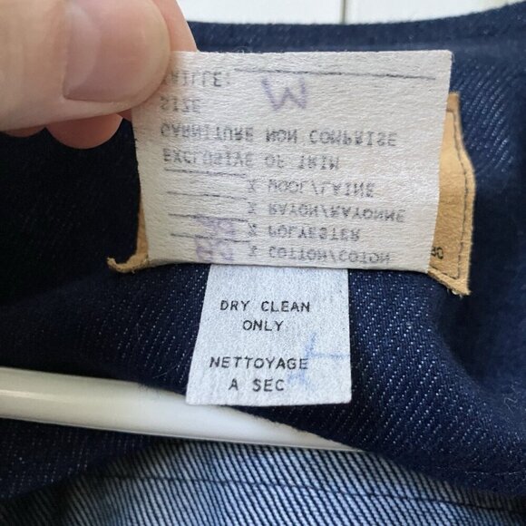 Judy Joannou Blazer Womens M Denim Handmade Tapestry Castlecore Medieval 80s - Picture 6 of 9